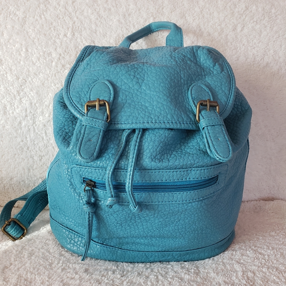 Vegan Leather Backpack Purse